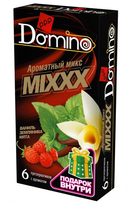 Ароматизированные презервативы DOMINO  Ароматный микс  - 6 шт. - Domino - купить с доставкой в Мурманске