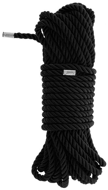 Черная веревка для бондажа BONDAGE ROPE - 10 м. - Dream Toys - купить с доставкой в Мурманске