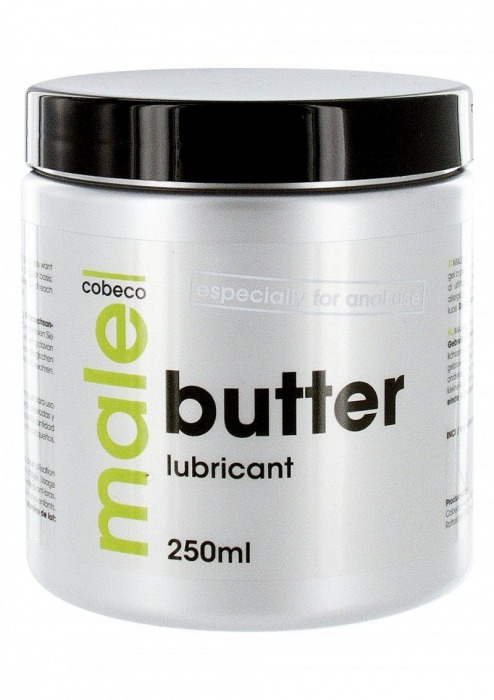 Анальный лубрикант MALE Cobeco Butter Lubricant - 250 мл. - Cobeco - купить с доставкой в Мурманске