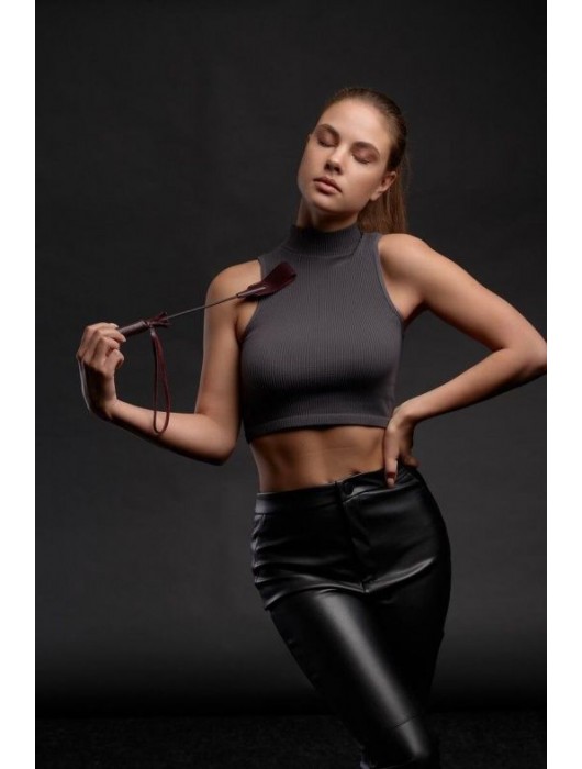 Бордовый стек Ladys Arsenal - 24 см. - БДСМ Арсенал - купить с доставкой в Мурманске