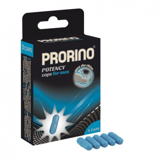 БАД для мужчин ero black line PRORINO Potency Caps for men - 5 капсул - Ero - купить с доставкой в Мурманске