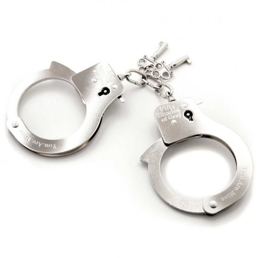 Металлические наручники Metal Handcuffs - Fifty Shades of Grey - купить с доставкой в Мурманске