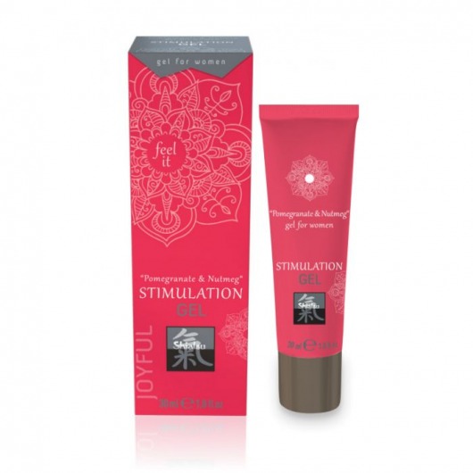 Возбуждающий интимный гель для двоих STIMULATION GEL Pomegranate   Nutmeg - 30 мл. - Shiatsu - купить с доставкой в Мурманске