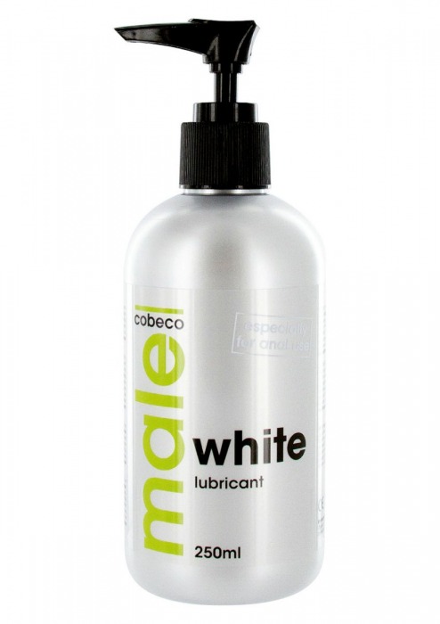 Анальная смазка на водной основе MALE Cobeco White Lubricant - 250 мл. - Cobeco - купить с доставкой в Мурманске