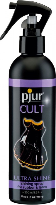Спрей для ухода за одеждой из латекса pjur CULT Ultra Shine - 250 мл. - Pjur - купить с доставкой в Мурманске