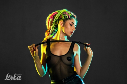 Черный стек Tease - 56,5 см. - Lola Games - купить с доставкой в Мурманске