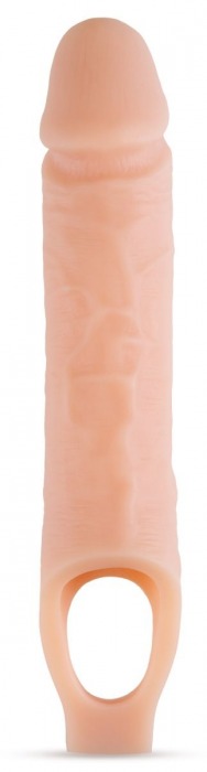 Телесный реалистичный фаллоудлинитель 10 Inch Silicone Cock Sheath Penis Extender - 25,4 см. - Blush Novelties - в Мурманске купить с доставкой