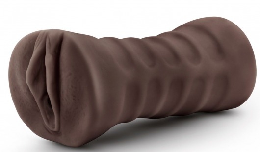 Коричневый мастурбатор-вагина Hot Chocolate Brianna - Blush Novelties - в Мурманске купить с доставкой