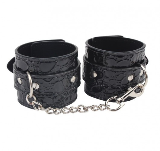 Черные наручники Be good Wrist Cuffs - Chisa - купить с доставкой в Мурманске