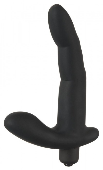 Черный вибромассажер простаты Naughty Finger Prostate Vibe - 13,8 см. - Orion - в Мурманске купить с доставкой