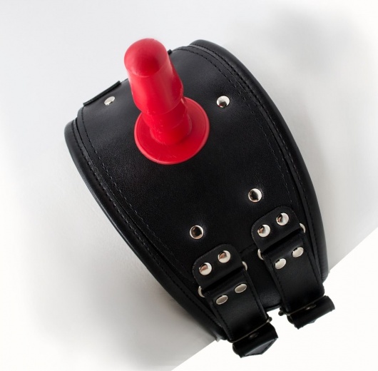 Черный пояс на бедро  Люкс  с телесной насадкой - LOVETOY (А-Полимер) - купить с доставкой в Мурманске