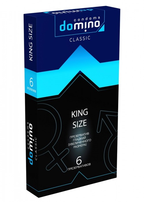 Презервативы увеличенного размера DOMINO Classic King size - 6 шт. - Domino - купить с доставкой в Мурманске