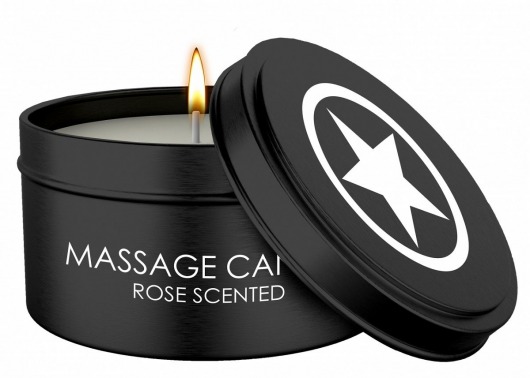 Массажная свеча с ароматом розы Massage Candle - Shots Media BV - купить с доставкой в Мурманске