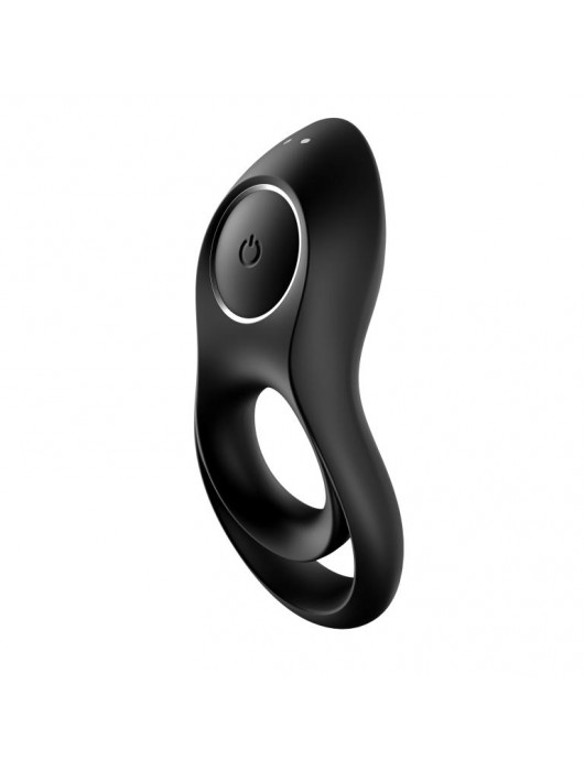 Черное эрекционное виброкольцо Legendary Duo - Satisfyer - в Мурманске купить с доставкой