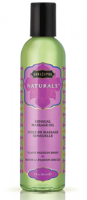Массажное масло Naturals Island Passion Berry с ароматом тропических фруктов - 236 мл. - Kama Sutra - купить с доставкой в Мурманске
