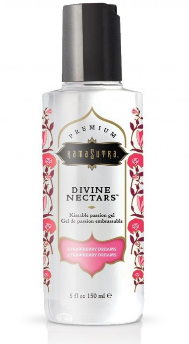 Гель-лубрикант на водной основе Divine Nectars Strawberry Dream с ароматом клубники - 150 мл. - Kama Sutra - купить с доставкой в Мурманске