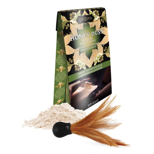 Пудра для тела Honey Dust Body Powder с ароматом жимолости - 28 гр. - Kama Sutra - купить с доставкой в Мурманске
