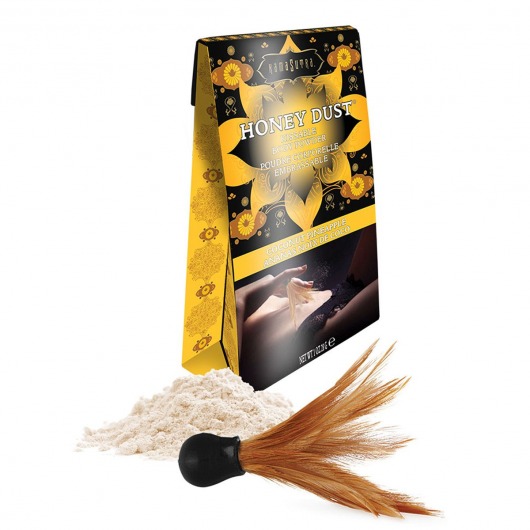 Пудра для тела Honey Dust Body Powder с ароматом кокоса и ананаса - 28 гр. - Kama Sutra - купить с доставкой в Мурманске