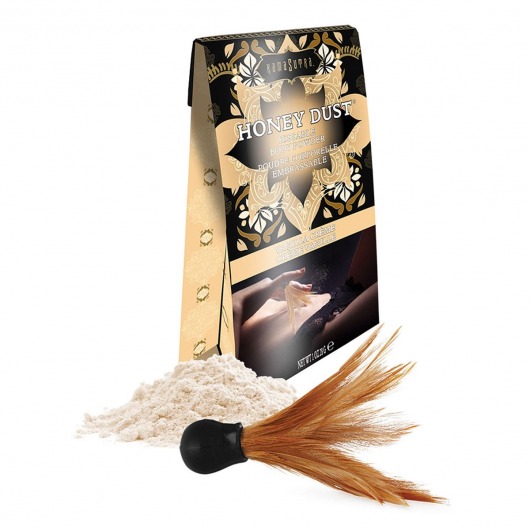 Пудра для тела Honey Dust Body Powder с ароматом ванили - 28 гр. - Kama Sutra - купить с доставкой в Мурманске