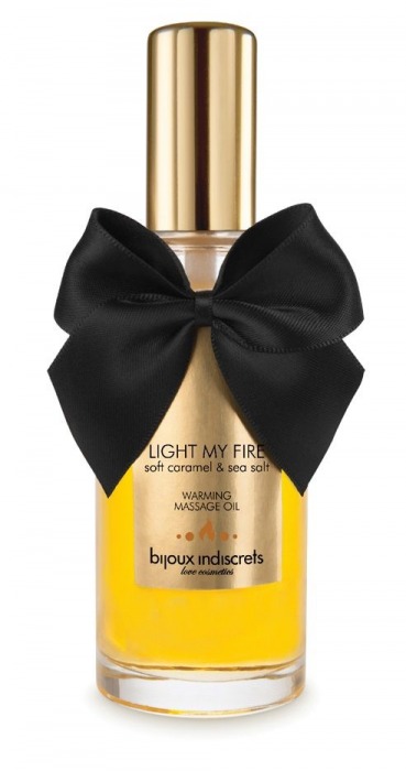 Массажное масло Light My Fire с ароматом карамели - 100 мл. - Bijoux Indiscrets - купить с доставкой в Мурманске