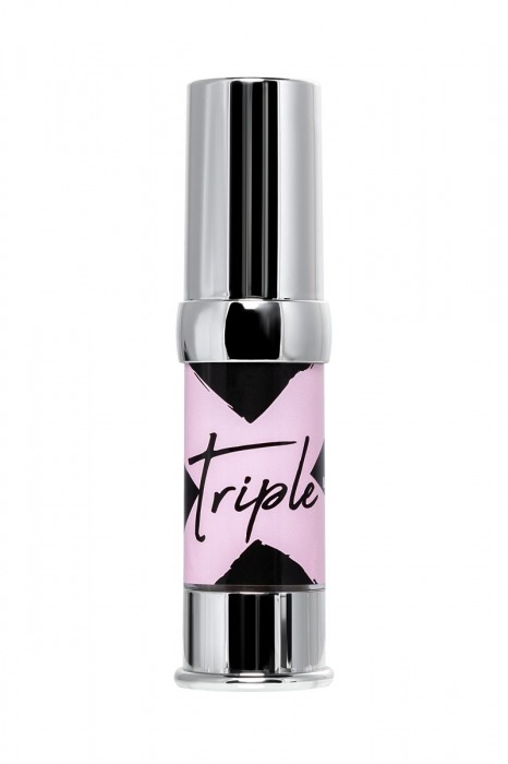 Возбуждающий гель с эффектом вибрации и охлаждения Triple X 3 in 1 Unisex Pleasure Enhancer Gel - 15 мл. - Secret Play - купить с доставкой в Мурманске