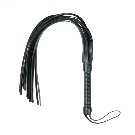 Черный флоггер Flogger Whip - 46 см. - Easy toys - купить с доставкой в Мурманске