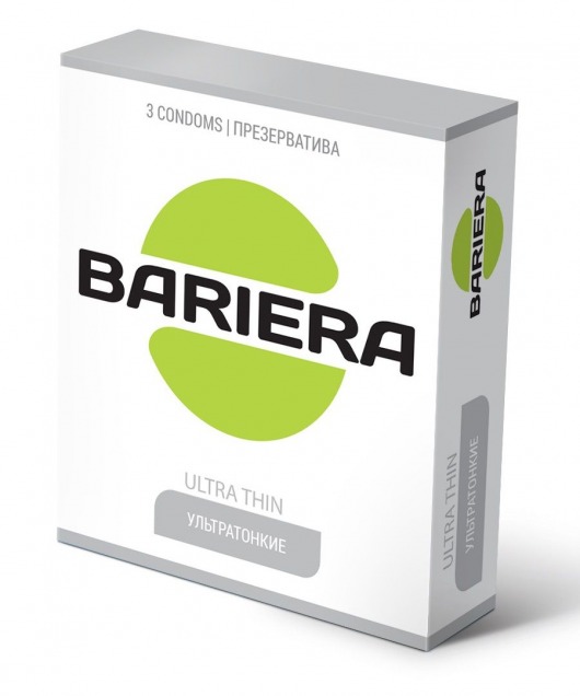 Ультратонкие презервативы Bariera Ultra Thin - 3 шт. - Bariera - купить с доставкой в Мурманске