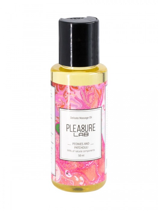 Массажное масло Pleasure Lab Delicate с ароматом пиона и пачули - 50 мл. - Pleasure Lab - купить с доставкой в Мурманске