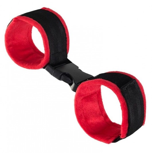 Красно-черные велюровые оковы Anonymo - ToyFa - купить с доставкой в Мурманске