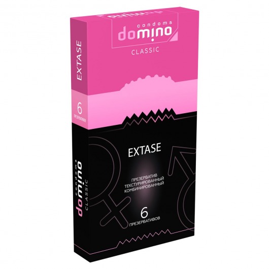 Презервативы с точками и рёбрышками DOMINO Classic Extase - 6 шт. - Domino - купить с доставкой в Мурманске