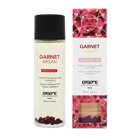 Органическое массажное масло GARNET ARGAN - 100 мл. - Exsens - купить с доставкой в Мурманске