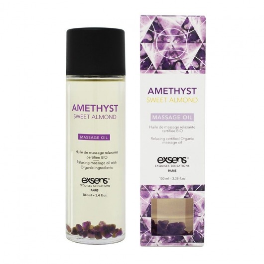 Органическое массажное масло AMETHYST SWEET ALMOND - 100 мл. - Exsens - купить с доставкой в Мурманске