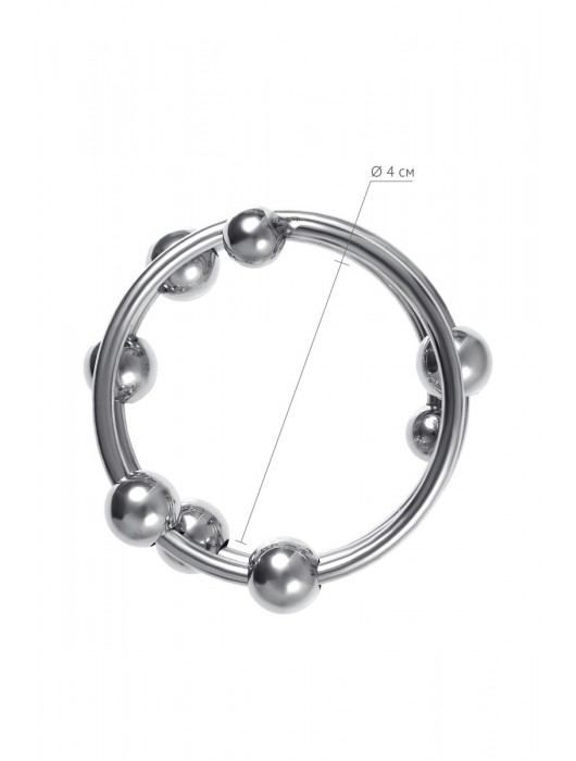 Большое металлическое кольцо под головку пениса - ToyFa - купить с доставкой в Мурманске