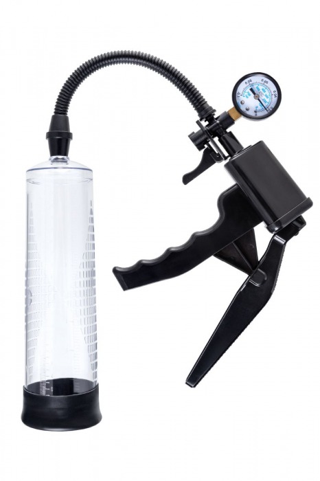 Прозрачная механическая помпа для пениса Viggo - Sexus - в Мурманске купить с доставкой