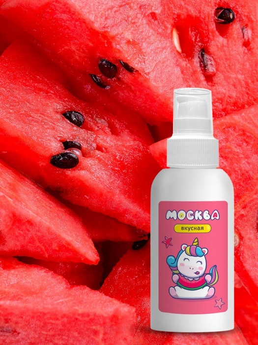 Универсальная смазка с ароматом арбуза  Москва Вкусная  - 100 мл. - Москва - купить с доставкой в Мурманске