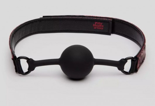 Кляп-шар на двусторонних ремешках Reversible Silicone Ball Gag - Fifty Shades of Grey - купить с доставкой в Мурманске