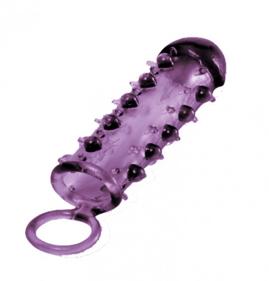 Закрытая фиолетовая насадка с пупырышками SAMURAI PENIS SLEEVE PURPLE - 14,5 см. - NMC - в Мурманске купить с доставкой
