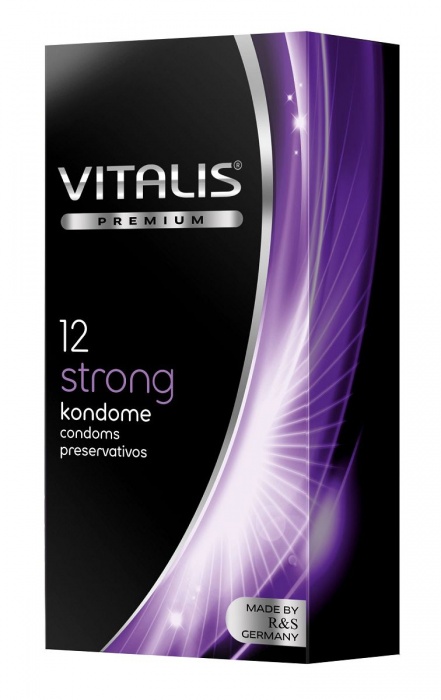 Презервативы с утолщённой стенкой VITALIS PREMIUM strong - 12 шт. - Vitalis - купить с доставкой в Мурманске
