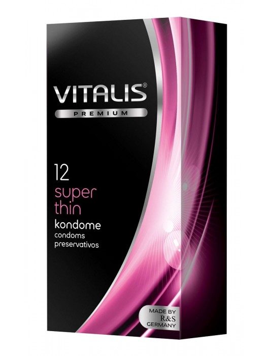 Ультратонкие презервативы VITALIS PREMIUM super thin - 12 шт. - Vitalis - купить с доставкой в Мурманске