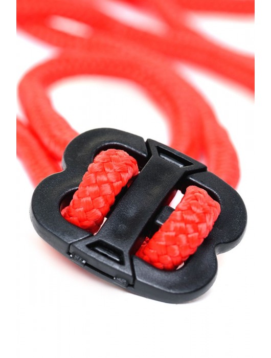 Красные верёвочные оковы на ноги - ToyFa - купить с доставкой в Мурманске