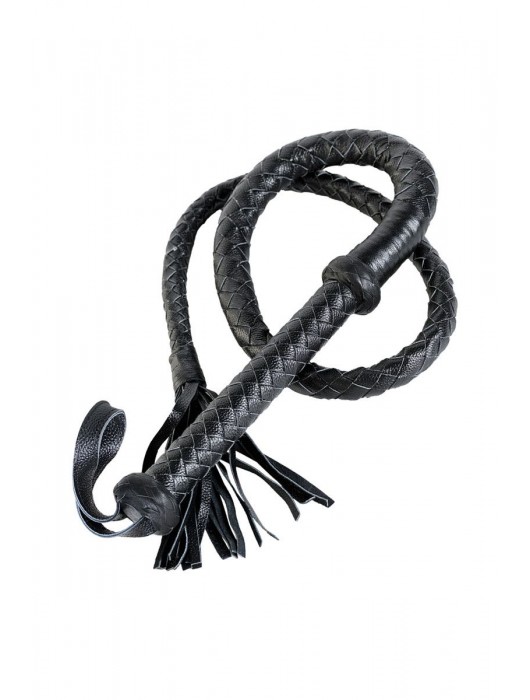 Длинный кожаный кнут с хлопушками на конце - ToyFa - купить с доставкой в Мурманске