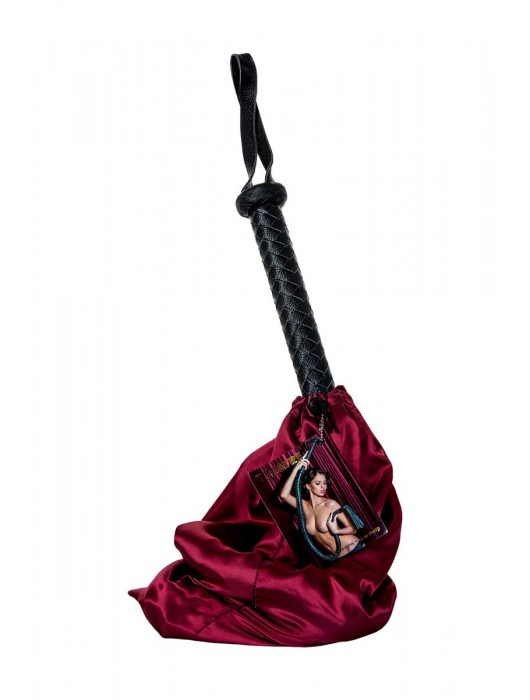 Длинный кожаный кнут с хлопушками на конце - ToyFa - купить с доставкой в Мурманске