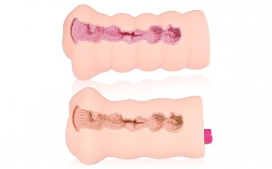 Телесный вибромастурбатор-вагина Gloria Auto - KOKOS - в Мурманске купить с доставкой