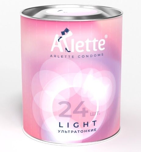 Ультратонкие презервативы Arlette Light - 24 шт. - Arlette - купить с доставкой в Мурманске