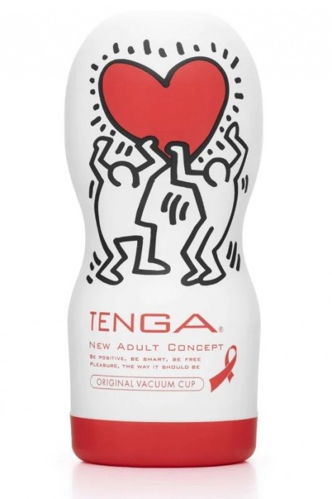 Мастурбатор Keith Haring Cup Deep Throat - Tenga - в Мурманске купить с доставкой