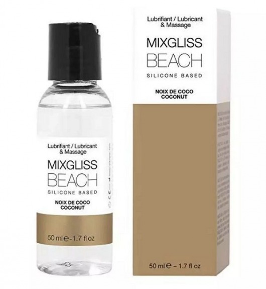 Смазка на силиконовой основе Mixgliss Beach - 50 мл. - Mixgliss - купить с доставкой в Мурманске