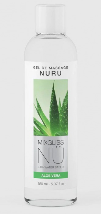 Массажный гель на водной основе Mixgliss NU Aloe Vera - 150 мл. - Strap-on-me - купить с доставкой в Мурманске