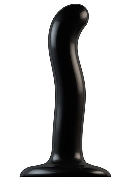 Черный фаллоимитатор-насадка Strap-On-Me P G spot Dildo size S - 16,4 см. - Strap-on-me - купить с доставкой в Мурманске