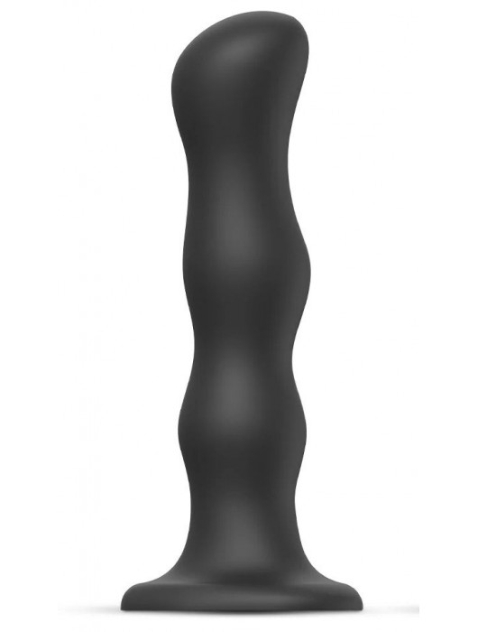 Черная насадка Strap-On-Me Dildo Geisha Balls size XL - Strap-on-me - купить с доставкой в Мурманске