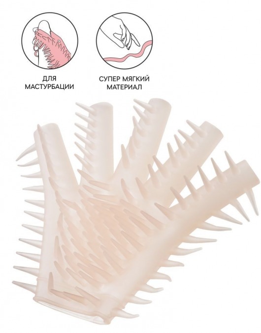 Телесная перчатка-мастубратор для чувственного массажа - Штучки-дрючки - в Мурманске купить с доставкой